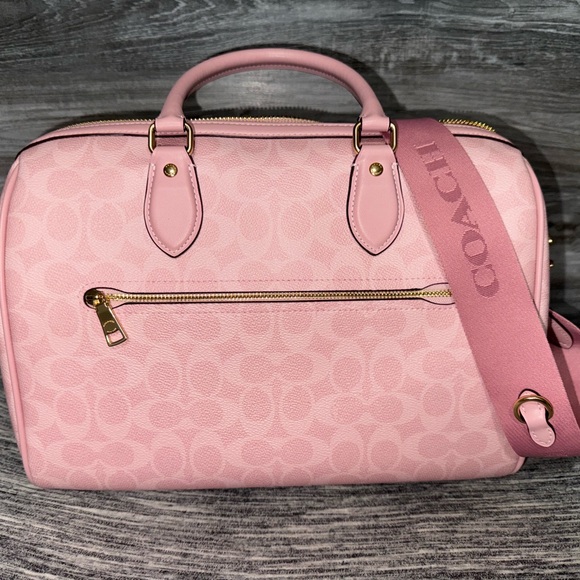 Coach Powder Pink Large Rowan - Picture 2 of 8